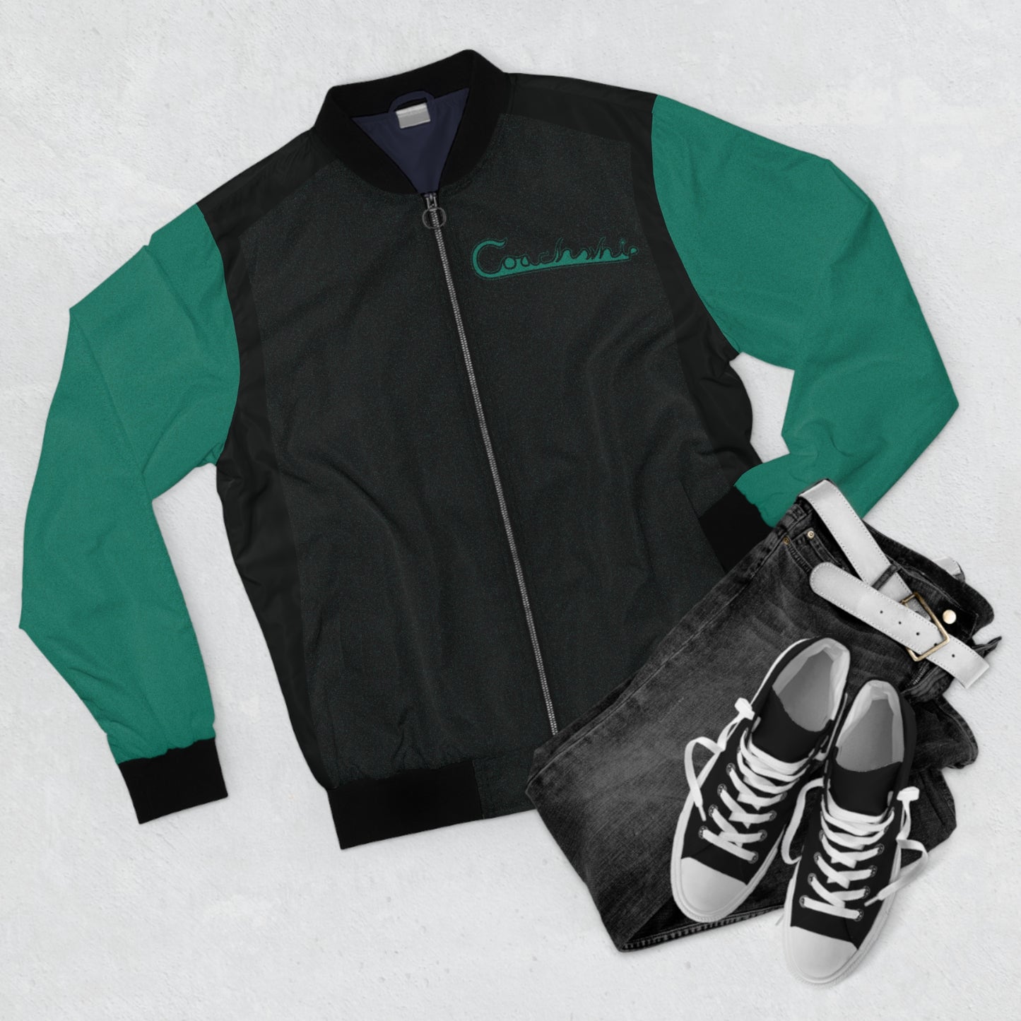 Coachwhip Black and Cyan Jacket