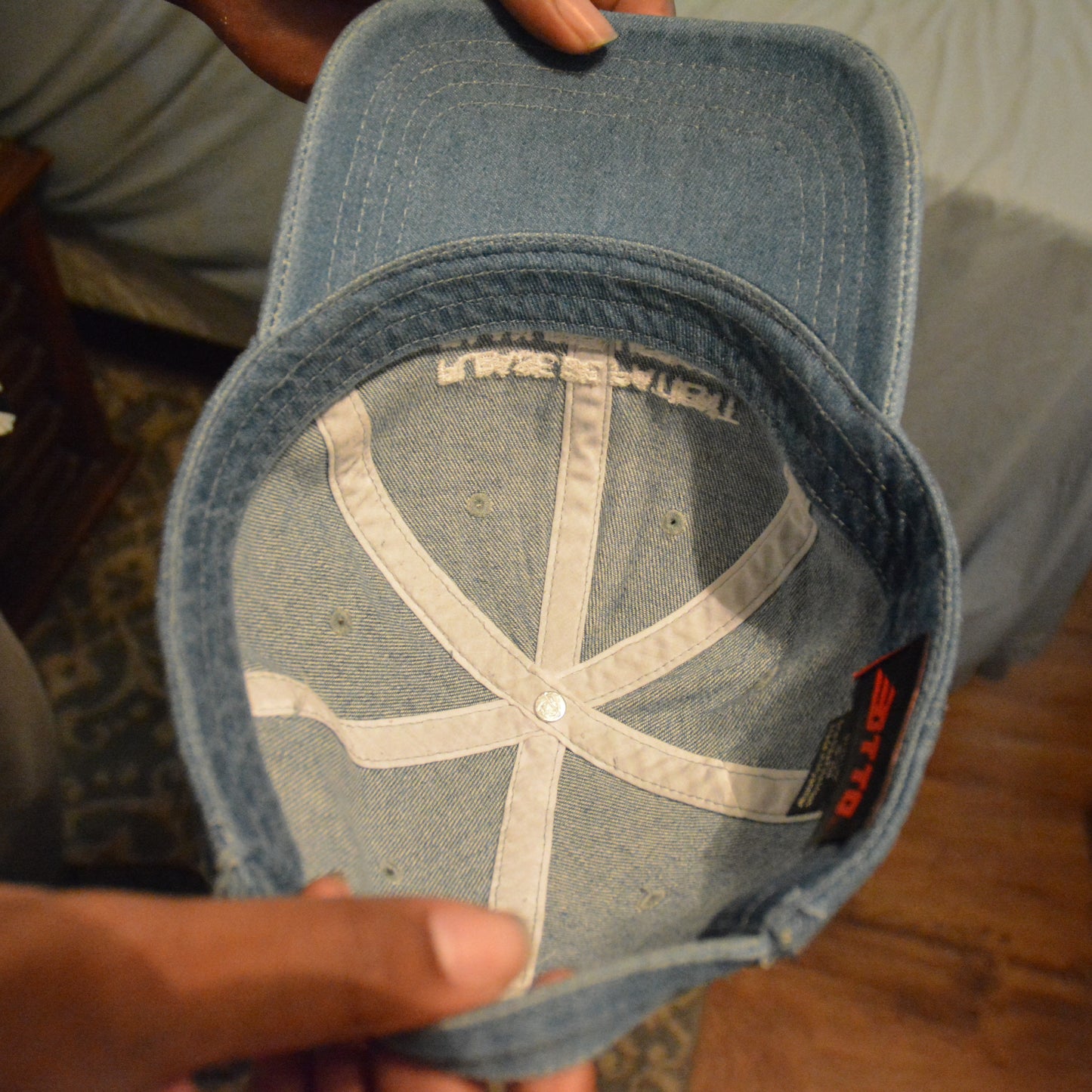 Please be Patient Im an influencer hat (embroidered denim)