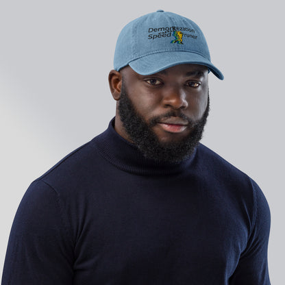 Demonetization Speedrunner Hat (Embroidered Denim)