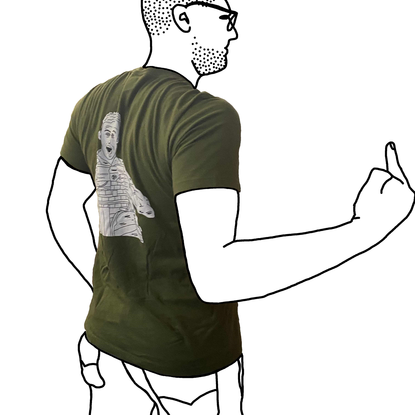 Wojak Marine EXTATIC about Crustless PB and J T-Shirt