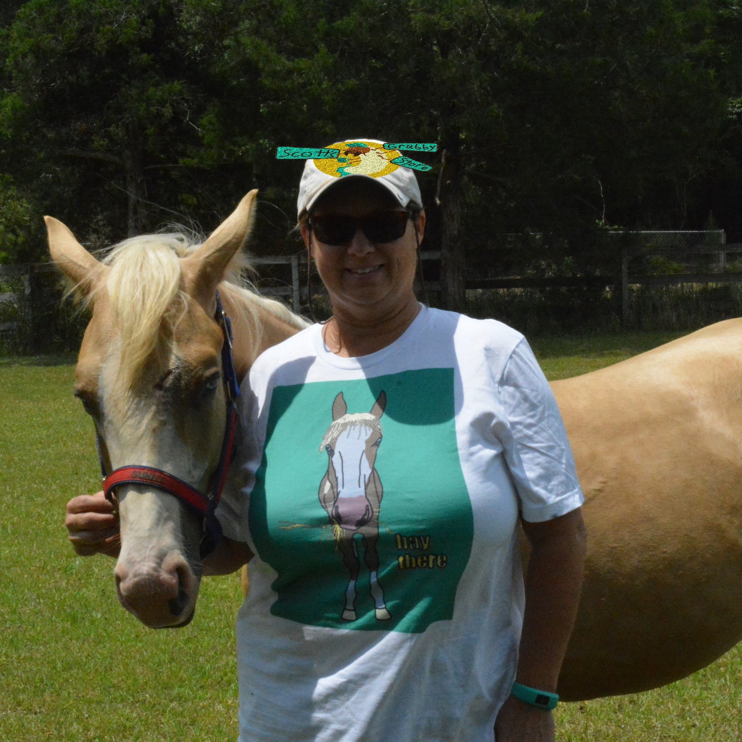 hay there Horse Shirt (Mom's Custom)