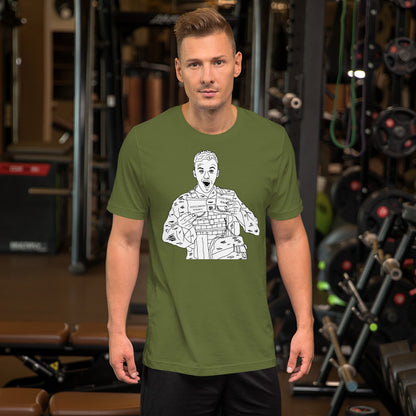 Wojak Marine EXTATIC about Crustless PB and J T-Shirt